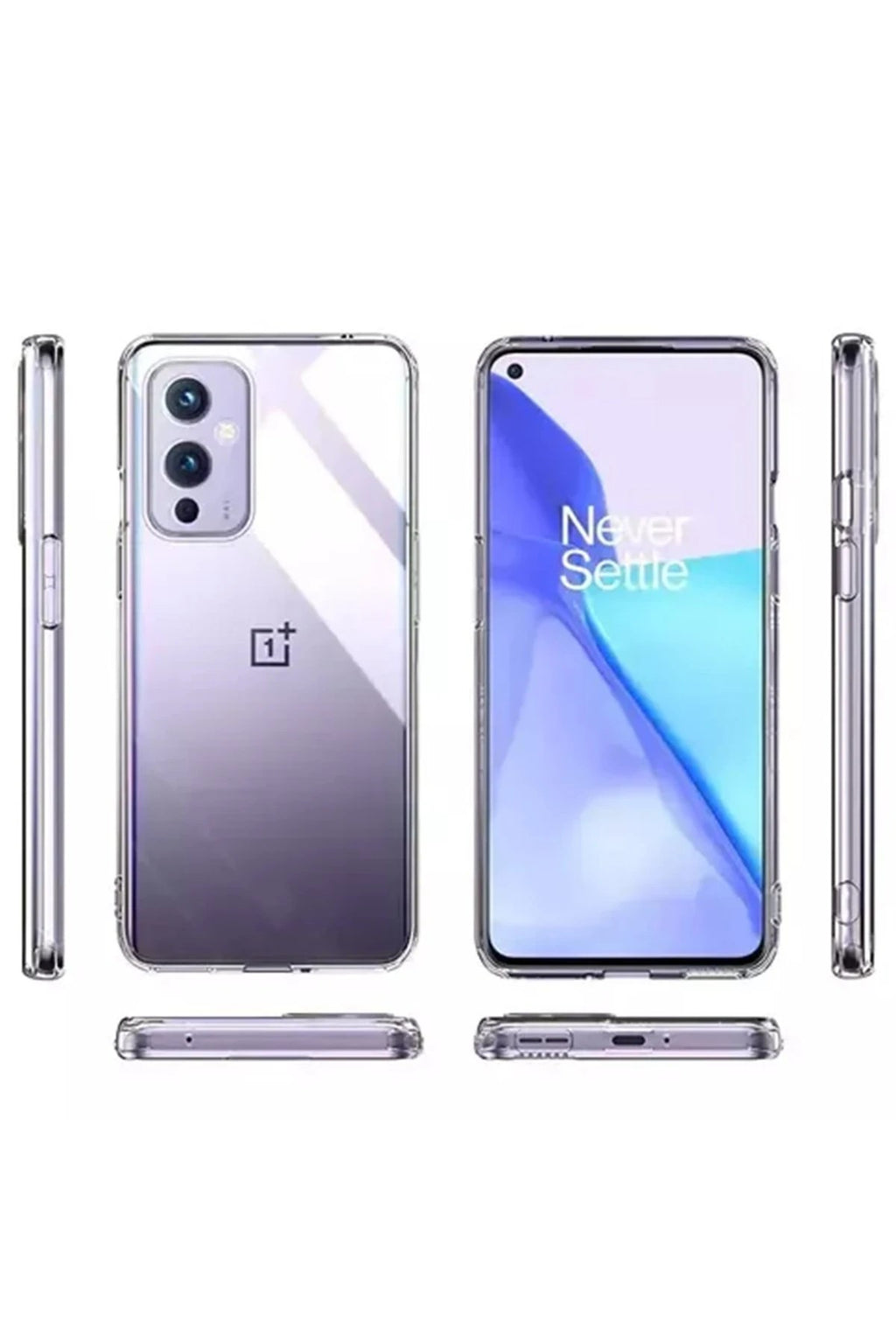 Mey İthalat® One Plus 9 Kılıf Lüx Şeffaf Silikon