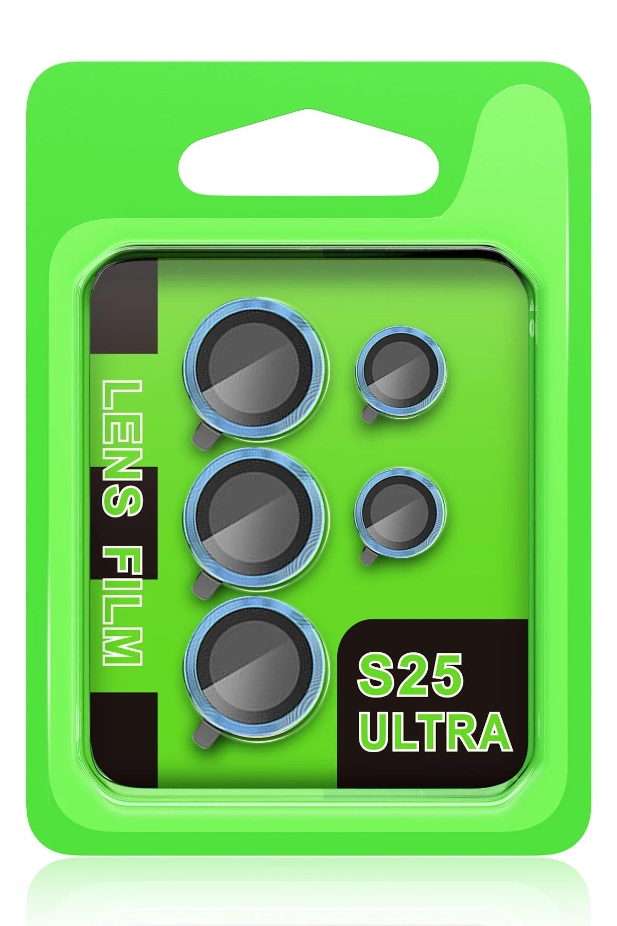 Mey İthalat® Samsung Galaxy S25 Ultra Raze Metal Kamera Lens - Mavi