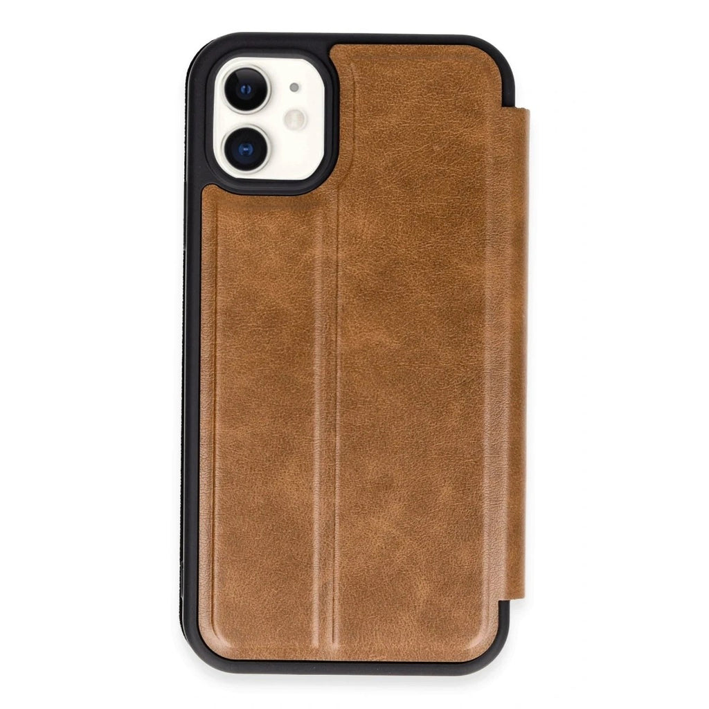 Mey İthalat® iPhone 11 Kılıf Flip Cover - Taba