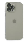 Mey İthalat® iPhone 13 Pro Max Kılıf Luko Lens Silikon - Yeşil
