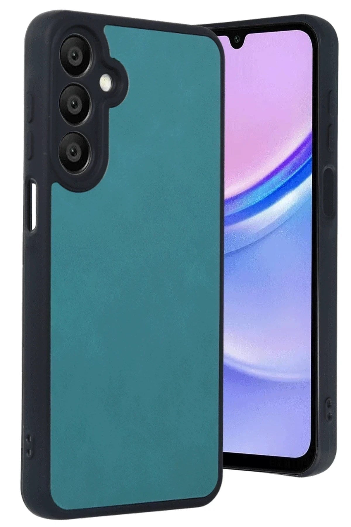 Mey İthalat® Samsung Galaxy M15 Kılıf Aras Deri Kapak - Açık Yeşil