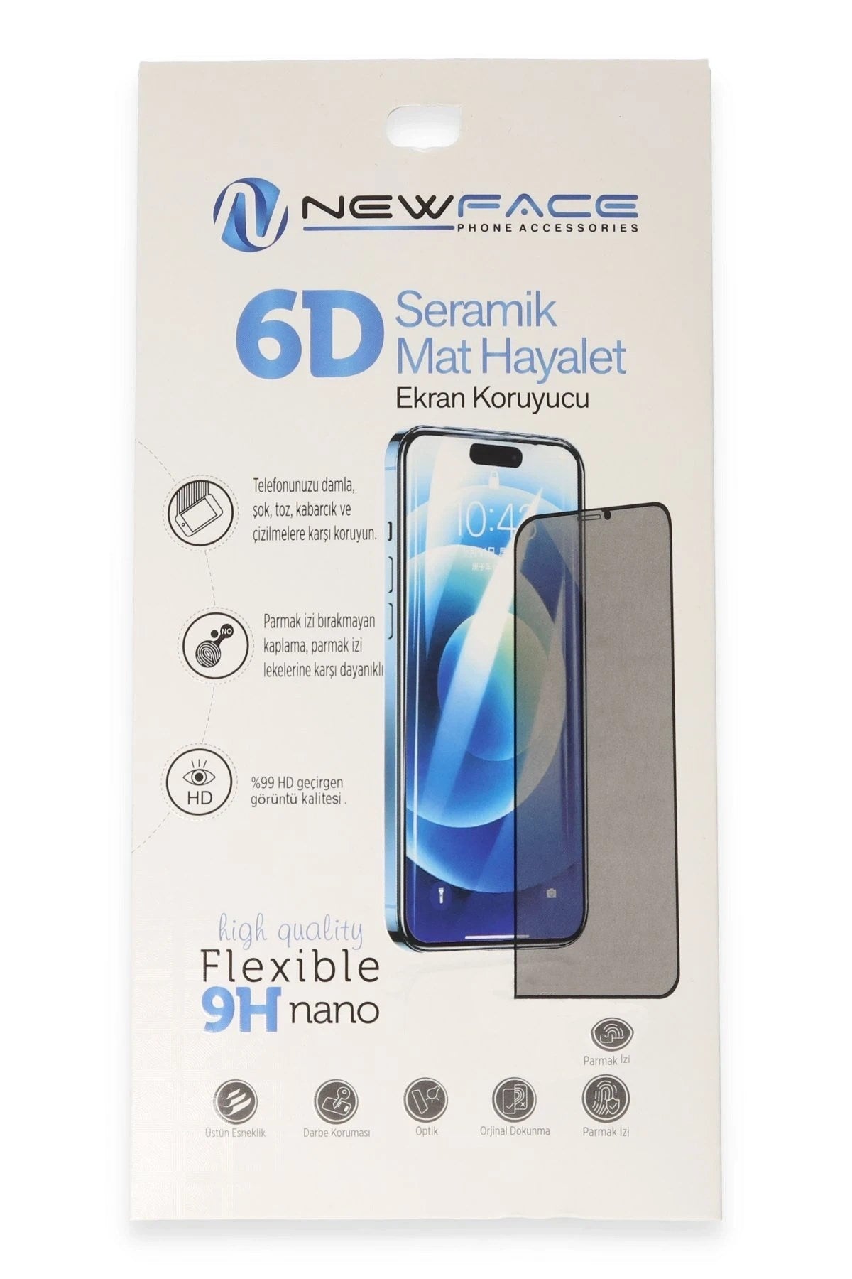 Mey İthalat® Redmi Note 10 Pro 6D Antistatik Mat Seramik Hayalet Nano Ekran Koruyucu