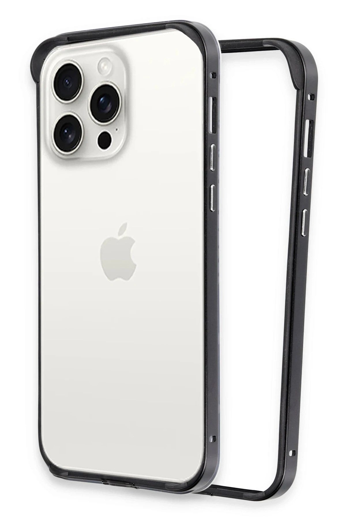 Mey İthalat® iPhone 15 Pro Land Bumper Koruma Kapak - Siyah