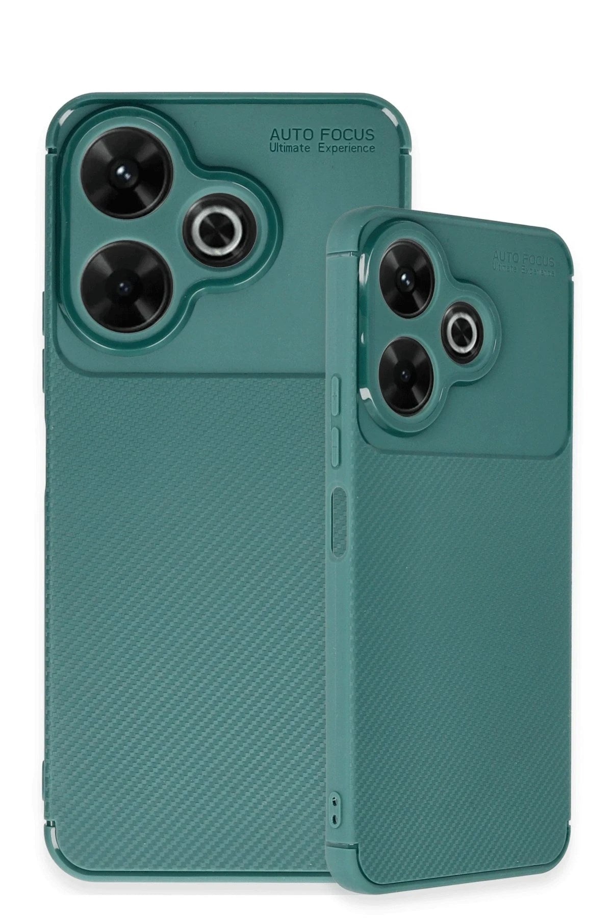 Mey İthalat® Redmi 13 4G Kılıf Auto Focus Karbon Kapak - Koyu Yeşil