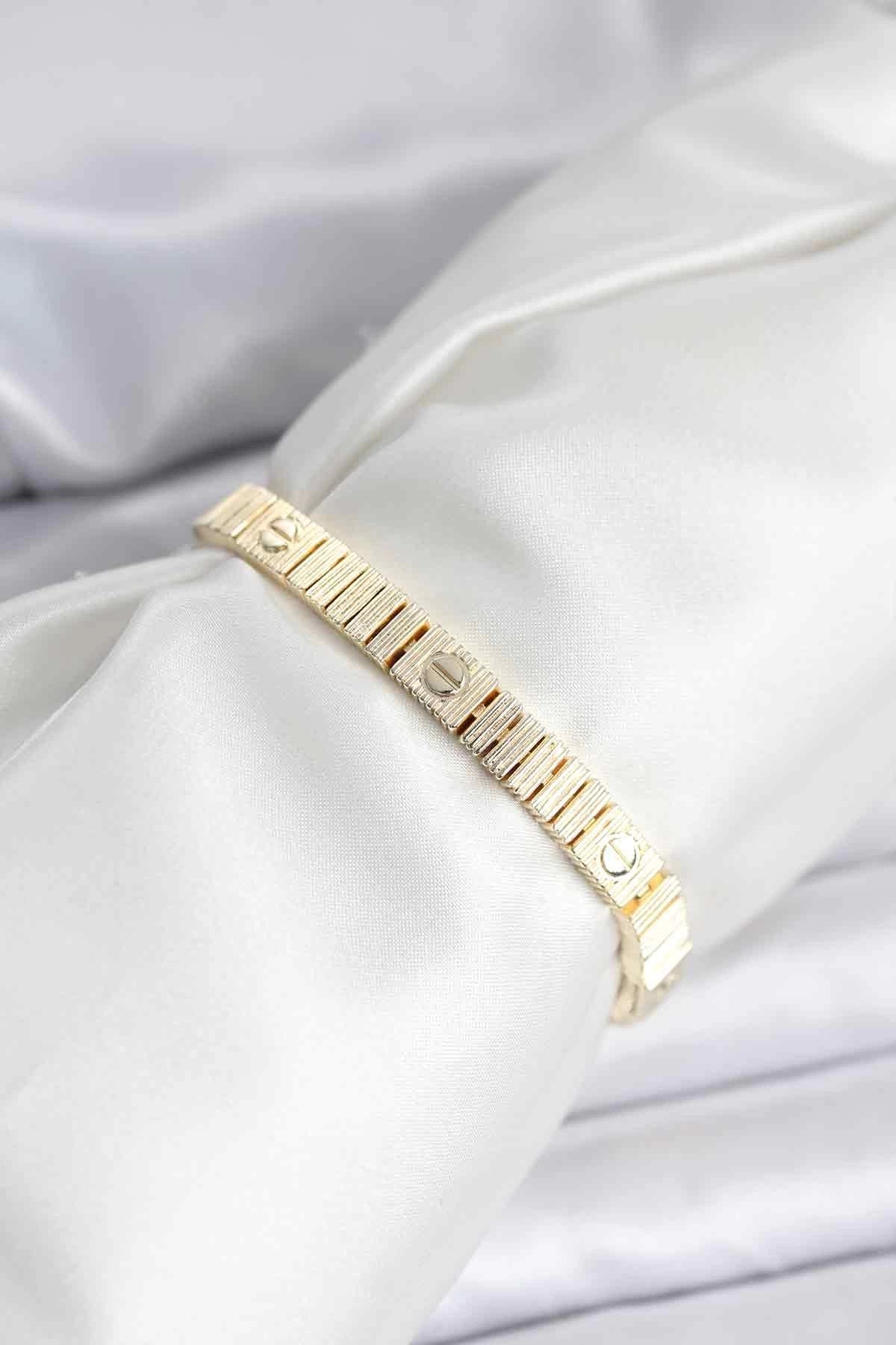 Mey İthalat® Gold Renk Vip Seri Bileklik
