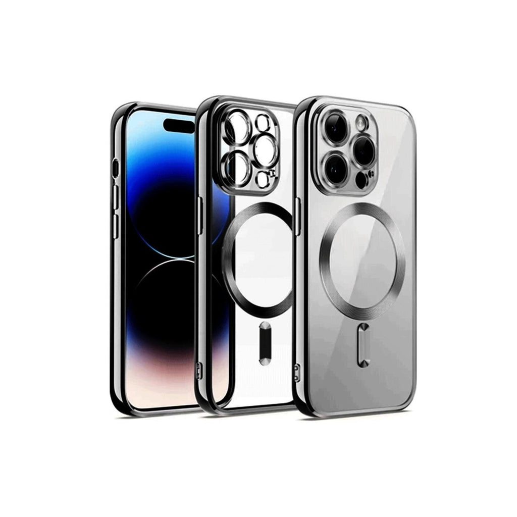 Mey İthalat® iPhone 12 Pro Kılıf Kross Magneticsafe Kapak - Gümüş