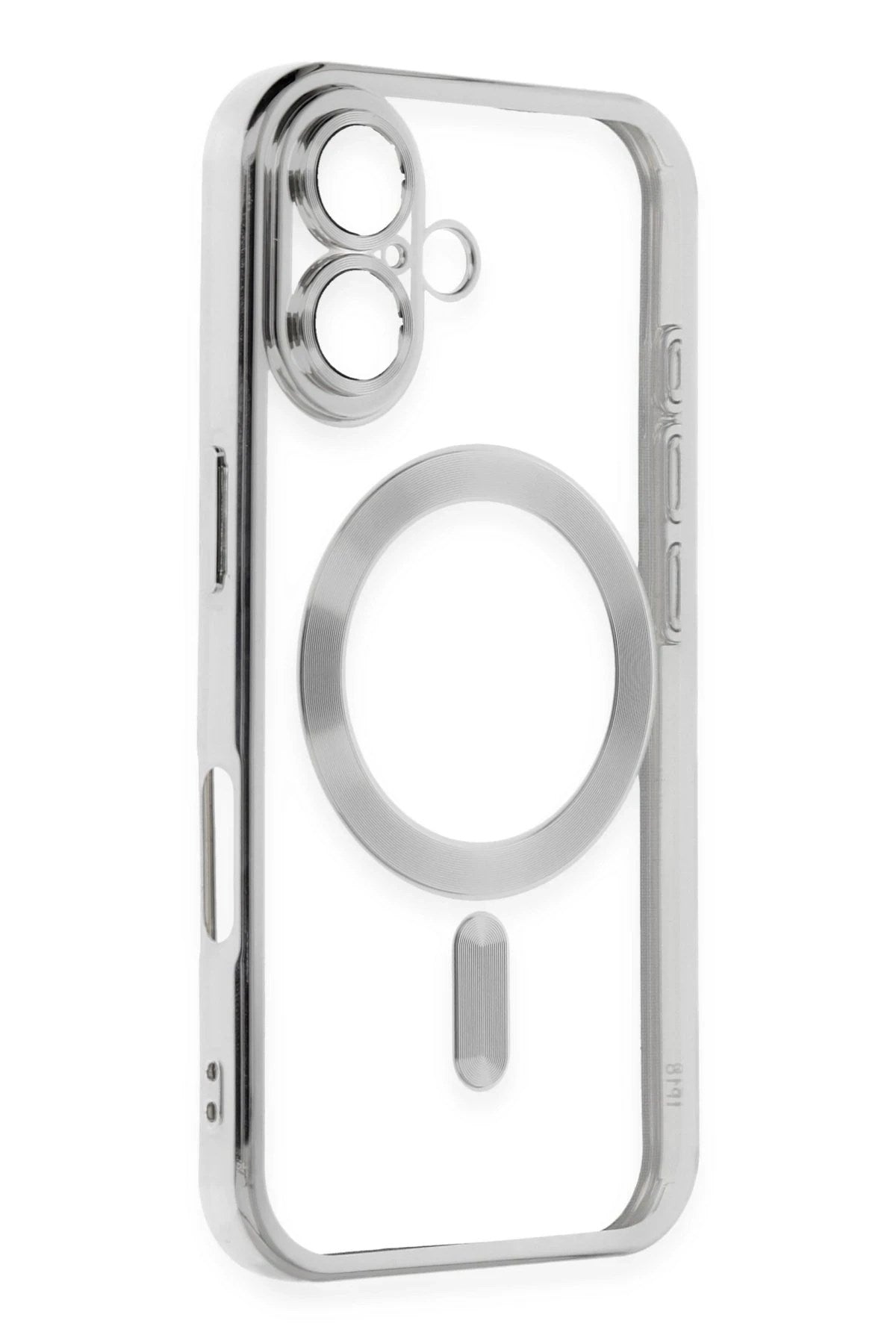Mey İthalat® iPhone 16 Kılıf Kross Magneticsafe Kapak - Gümüş