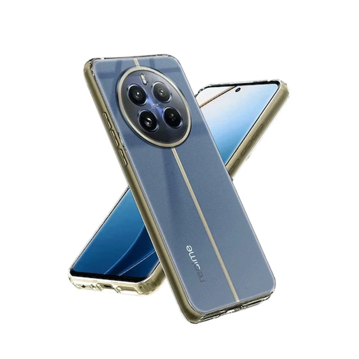 Mey İthalat® Realme 12 5G Kılıf Lüx Şeffaf Silikon