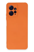 Mey İthalat® Redmi Note 12 4G Kılıf Nano içi Kadife Silikon - Turuncu