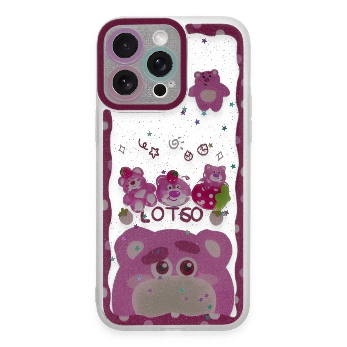 Mey İthalat® iPhone 14 Pro Kılıf Sweet Desenli Silikon Kapak - Pembe
