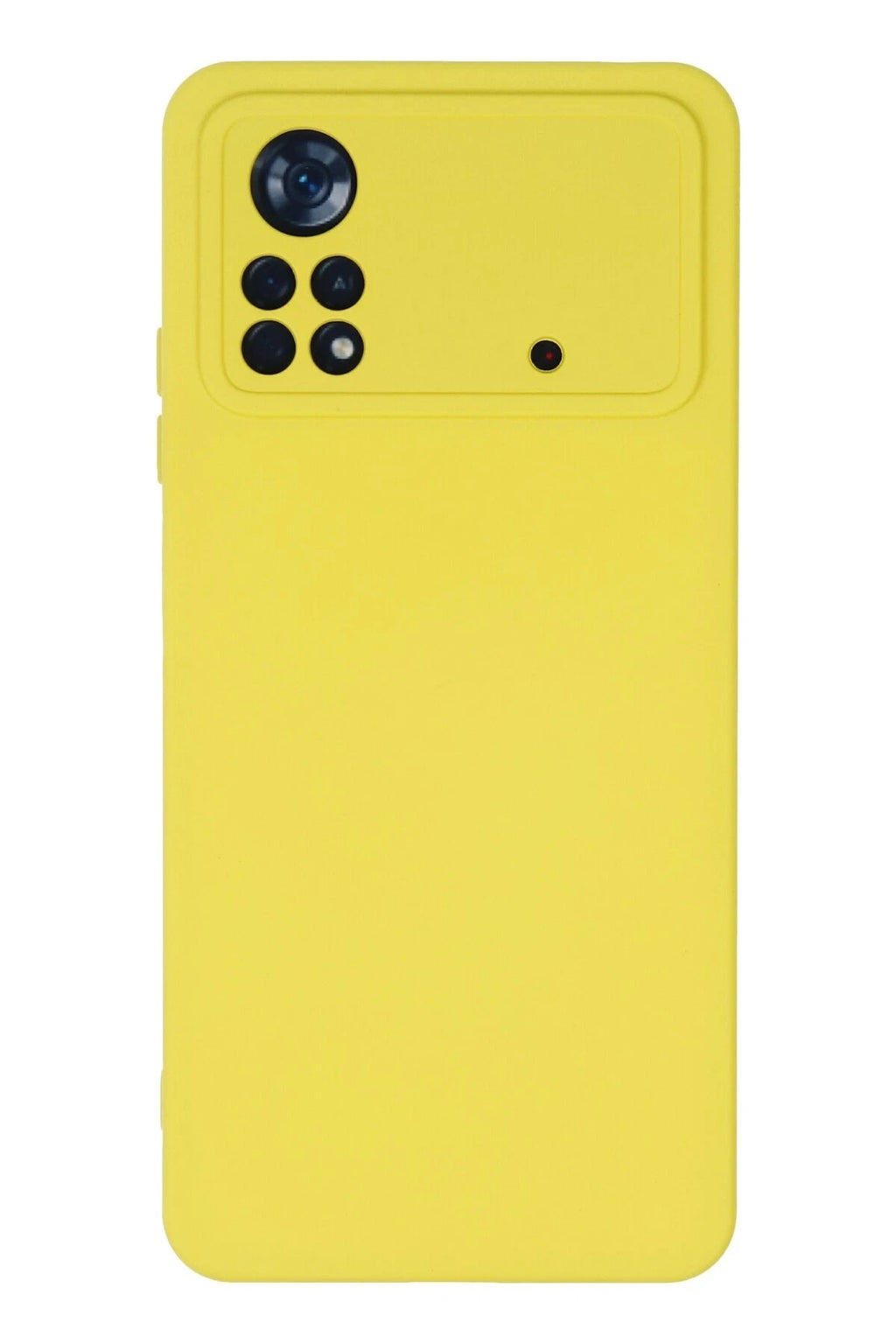 Mey İthalat® Poco X4 Pro 5G Kılıf Nano içi Kadife Silikon - Sarı