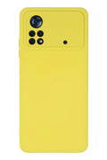 Mey İthalat® Poco X4 Pro 5G Kılıf Nano içi Kadife Silikon - Sarı