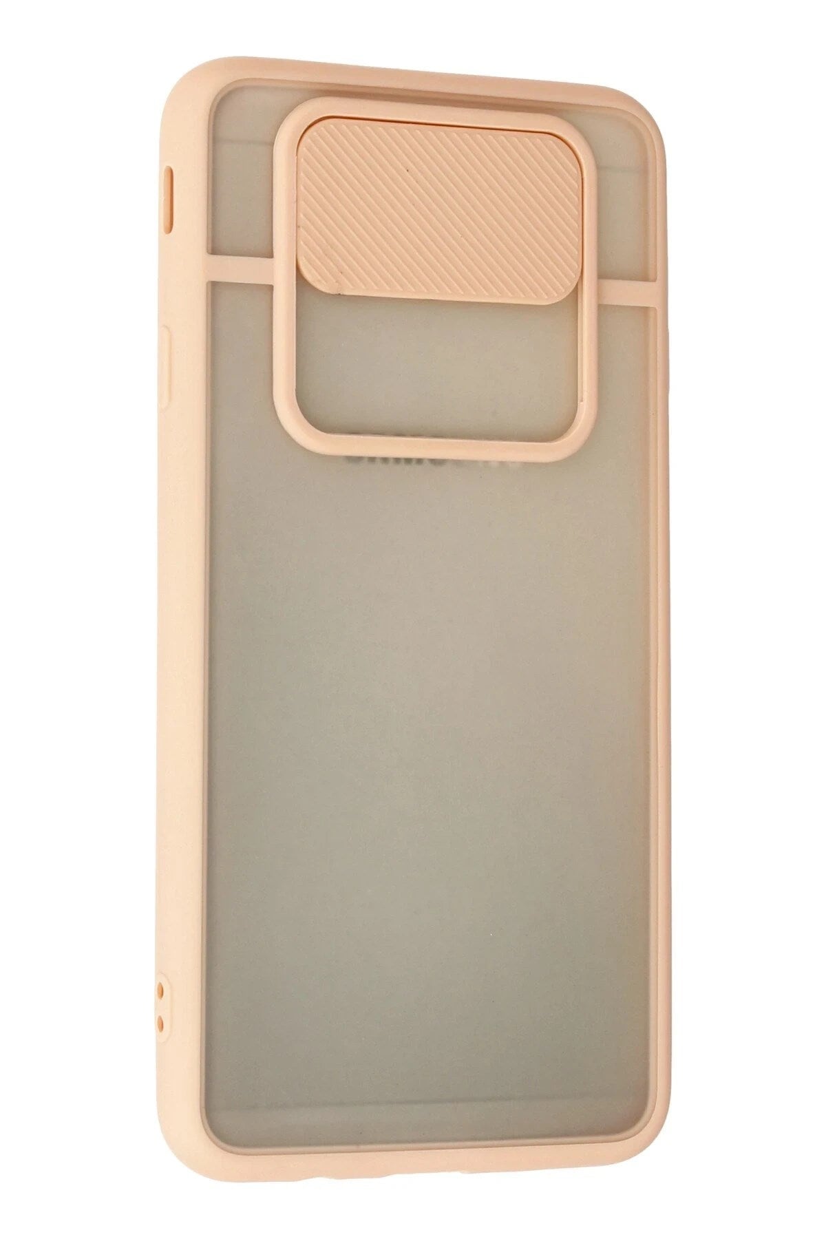 Mey İthalat® Samsung Galaxy J7 Prime Kılıf Palm Buzlu Kamera Sürgülü Silikon - Pembe
