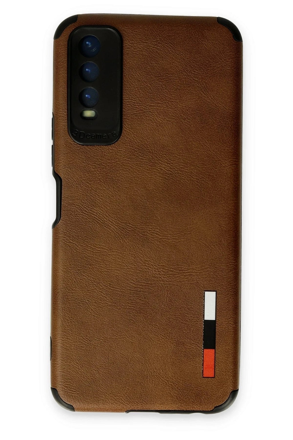 Mey İthalat® Vivo Y11S Kılıf Loop Deri Silikon - Kahverengi