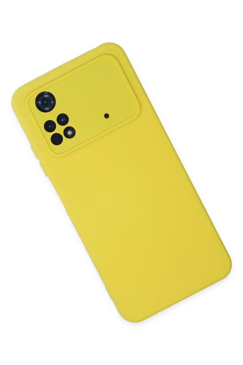 Mey İthalat® Poco M4 Pro 4G Kılıf Nano içi Kadife Silikon - Sarı