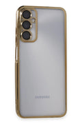 Mey İthalat® Samsung Galaxy A05S Kılıf Lensli Silikon - Gold