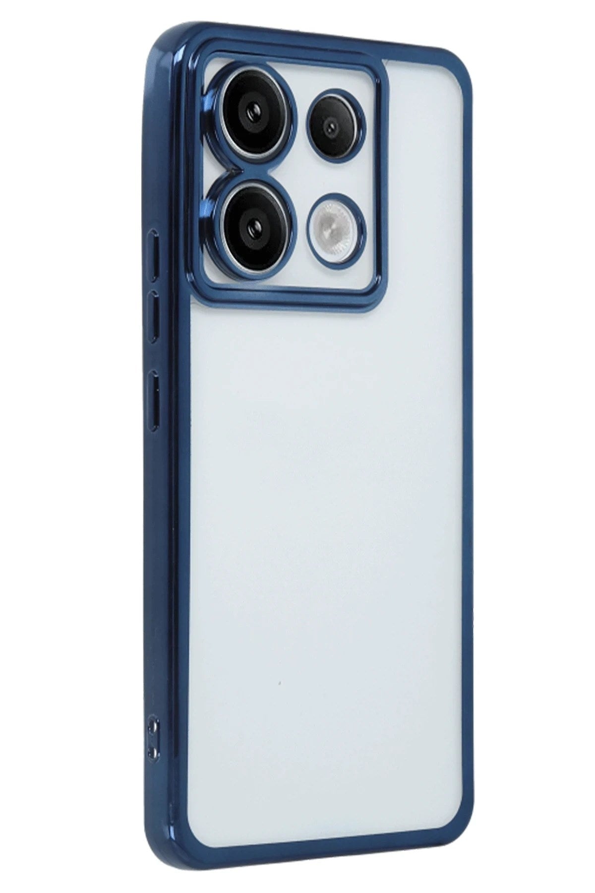 Mey İthalat® Redmi Note 13 Pro 5G Kılıf Lensli Silikon - Sierra Blue