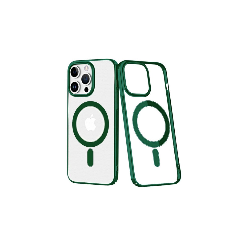 Mey İthalat® iPhone 14 Pro Kılıf Element Magneticsafe Sert Kapak - Köknar Yeşili