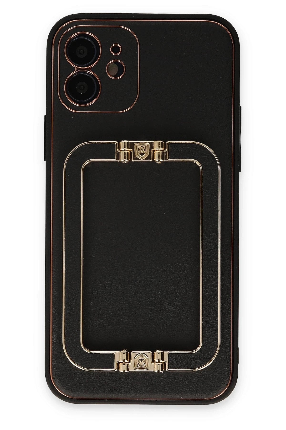 Mey İthalat® iPhone 12 Kılıf Coco Elit Kapak - Siyah