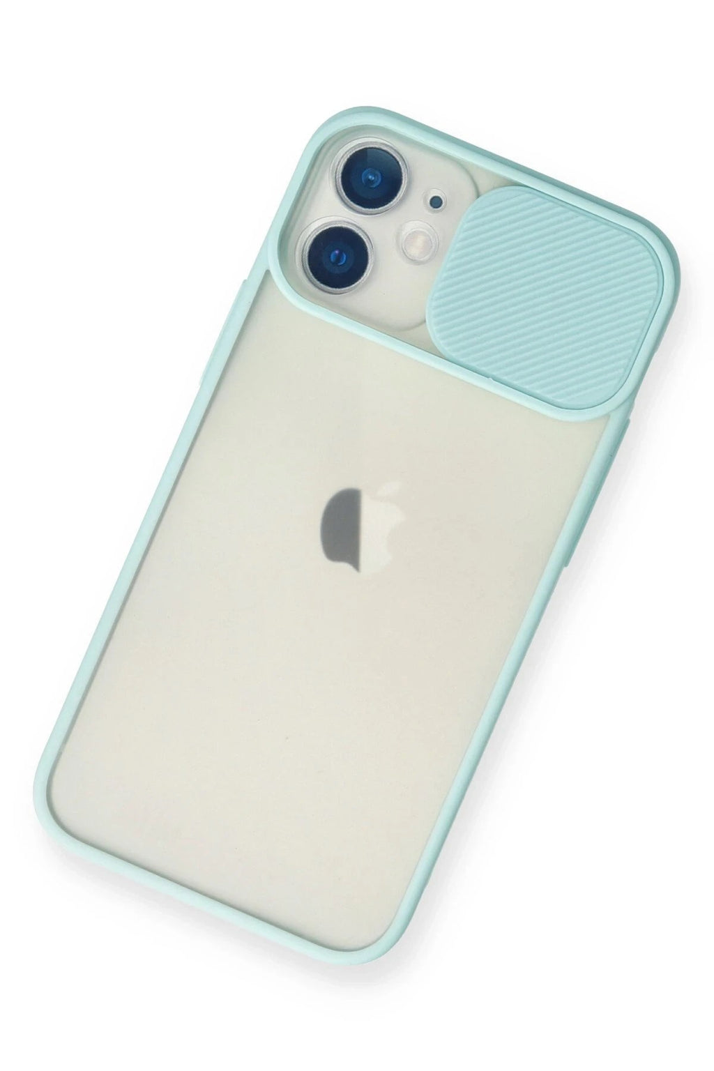 Mey İthalat® iPhone 11 Kılıf Palm Buzlu Kamera Sürgülü Silikon - Turkuaz