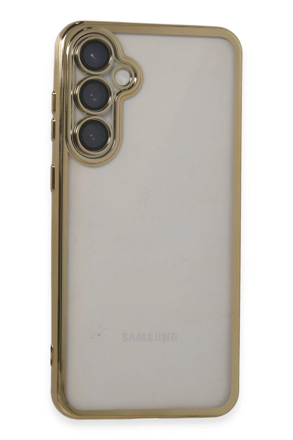 Mey İthalat® Samsung Galaxy S23 FE Kılıf Lensli Silikon - Gold