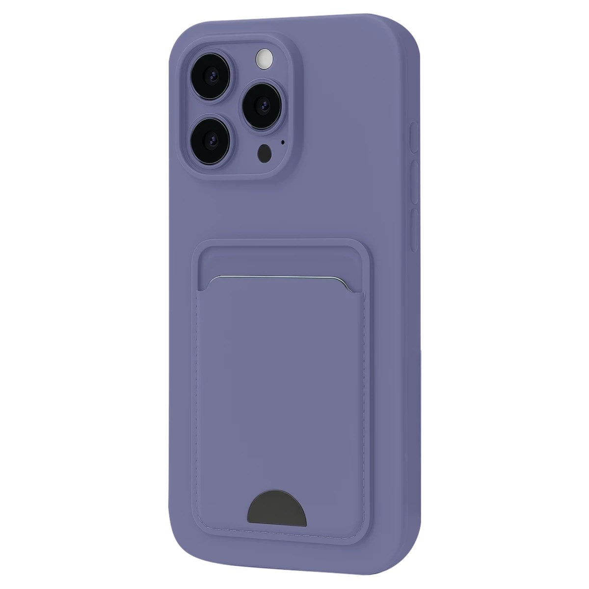 Mey İthalat® iPhone 16 Pro Max Kılıf Kelvin Kartvizitli Silikon - Lila
