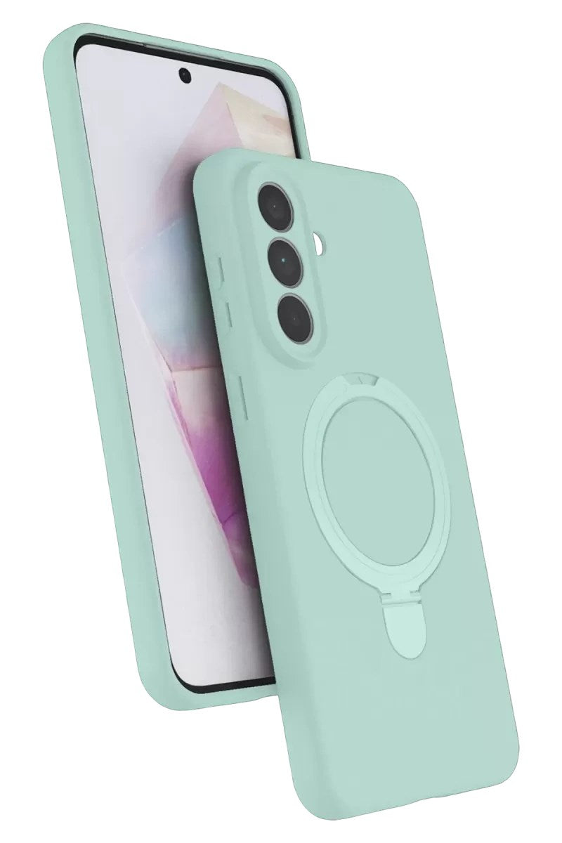 Mey İthalat® Samsung Galaxy A57 5G Regal Magsafe Standlı Kapak - Su Yeşili