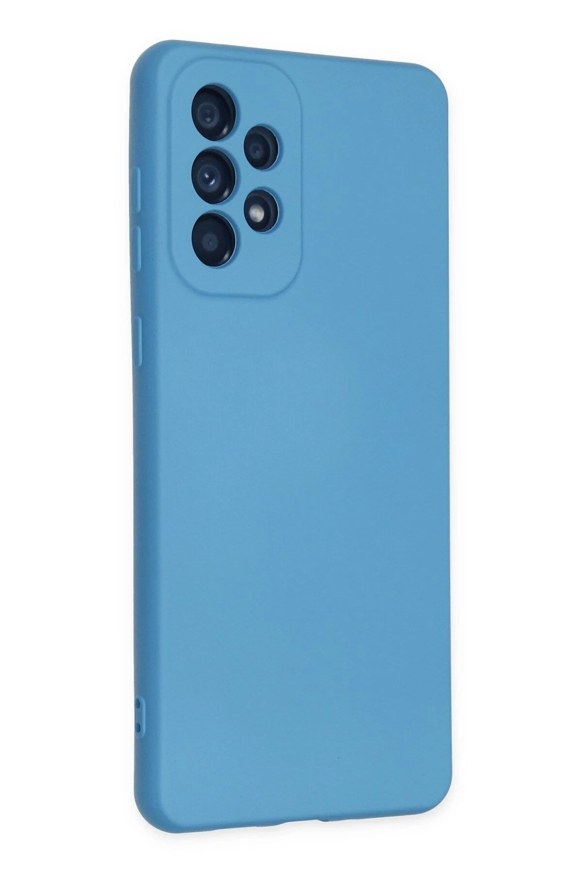 Mey İthalat® Samsung Galaxy A73 5G Kılıf Nano içi Kadife Silikon - Mavi