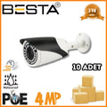 4 MP 42 LED IP POE Bullet Güvenlik Kamerası 10 Adet Koli