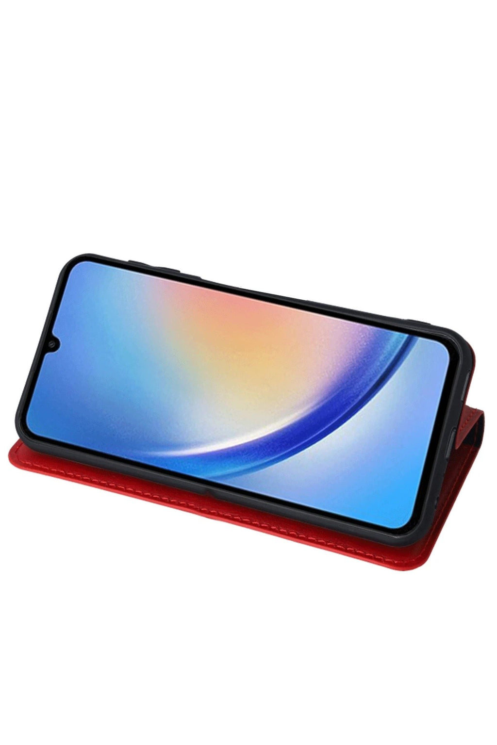 Mey İthalat® Samsung Galaxy A24 4G Kılıf Trend S Plus Kapaklı Kılıf - Kırmızı
