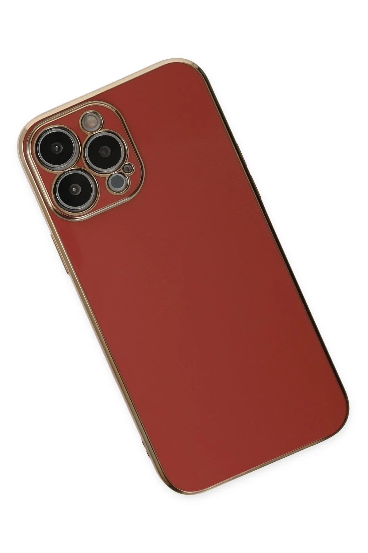 Mey İthalat® iPhone 15 Pro Max Kılıf Volet Silikon - Kırmızı