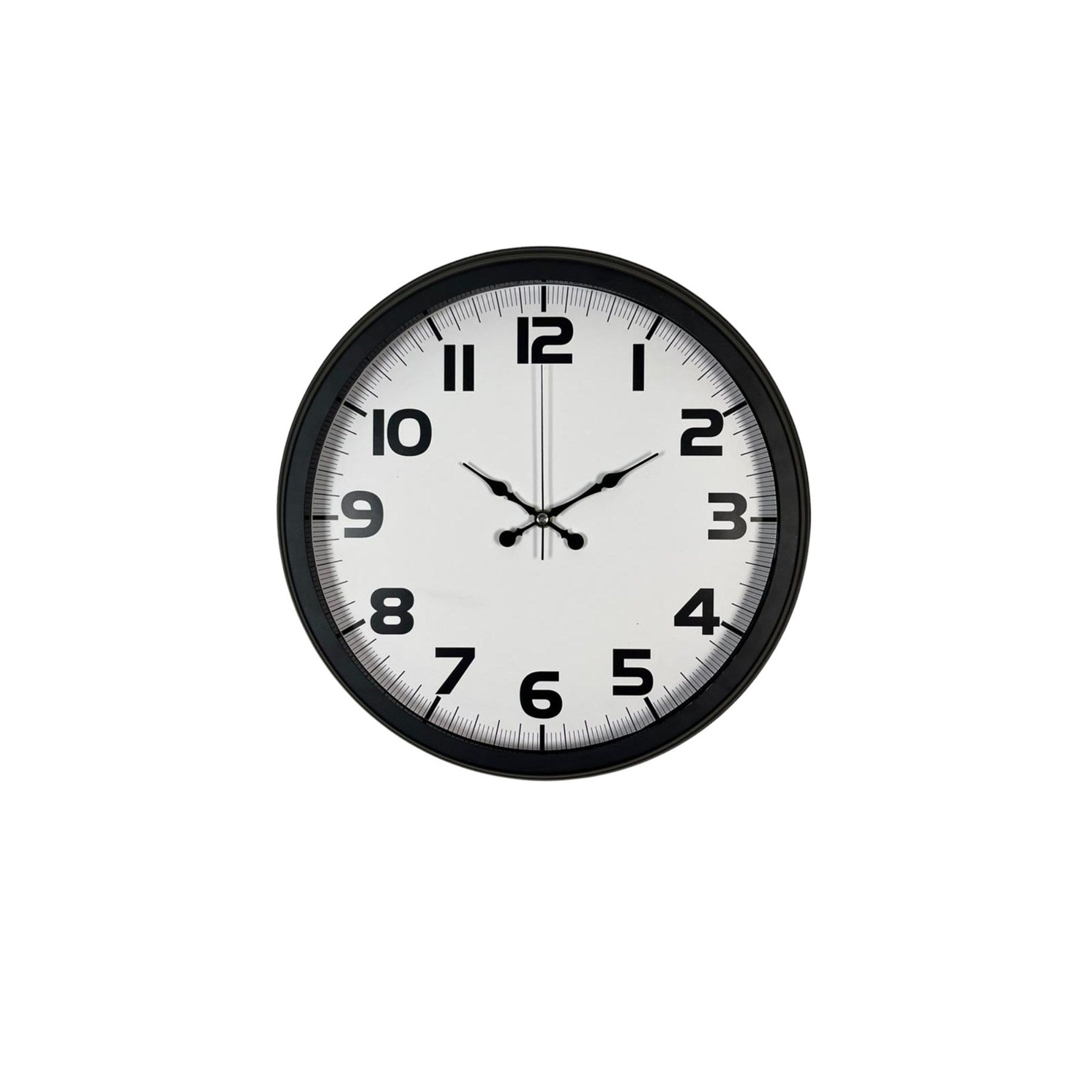 Black Simplex 40 Cm Metal Duvar Saati
