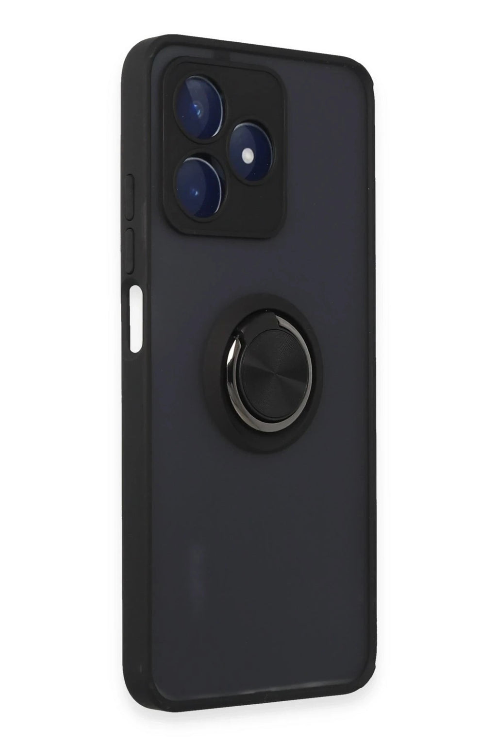Mey İthalat® Realme C53 Kılıf Montreal Yüzüklü Silikon Kapak - Siyah