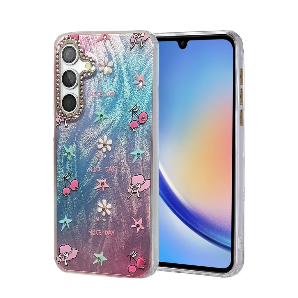 Mey İthalat® Samsung Galaxy A34 5G Kılıf Blade Aynalı Desenli Kapak - Desen 4