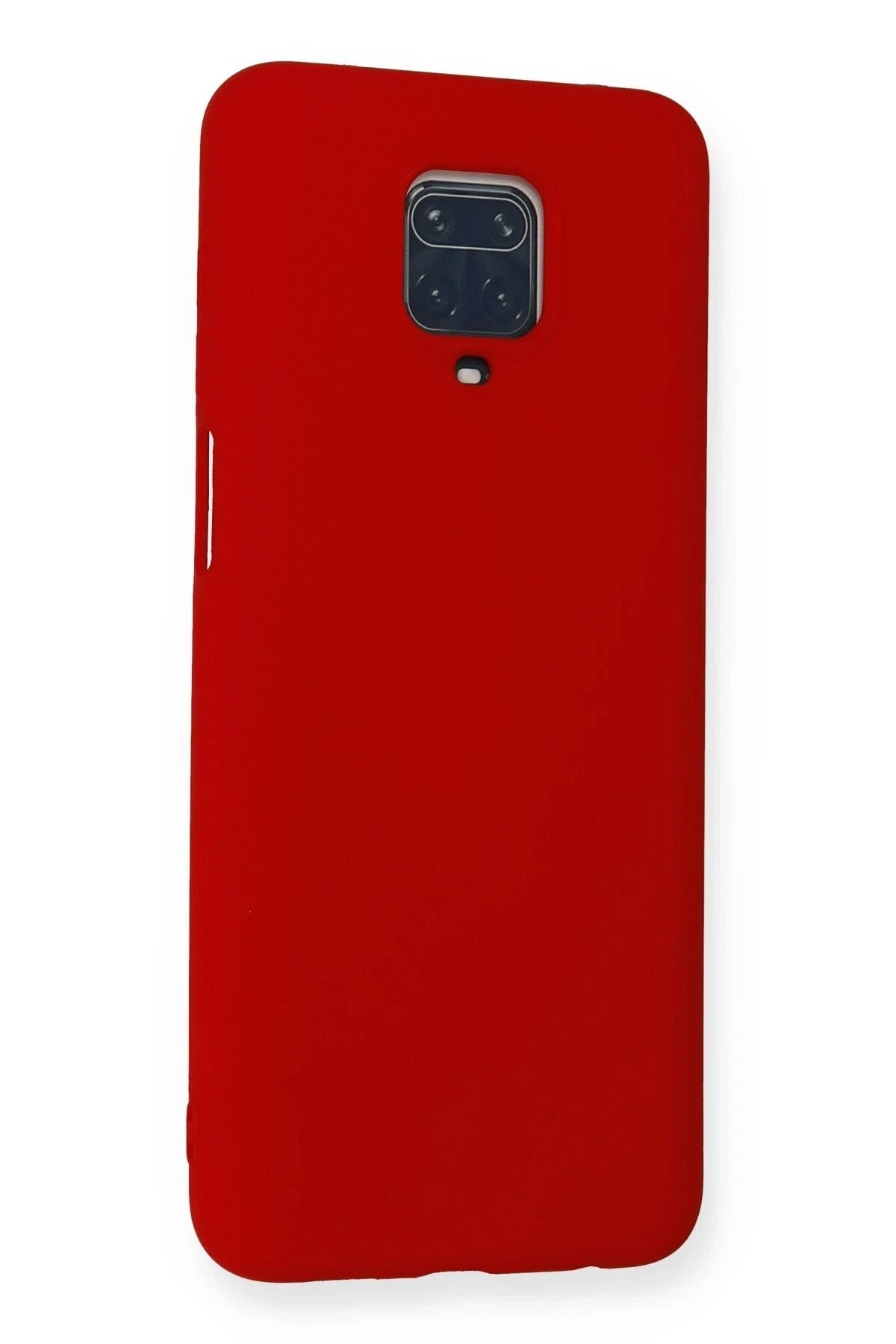 Mey İthalat® Redmi Note 9 Pro Kılıf Nano içi Kadife Silikon - Kırmızı