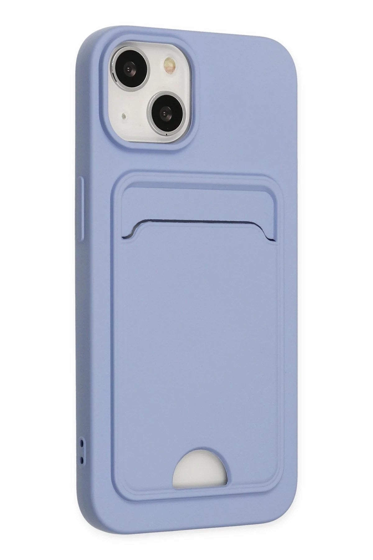 Mey İthalat® iPhone 14 Plus Kılıf Kelvin Kartvizitli Silikon - Lila