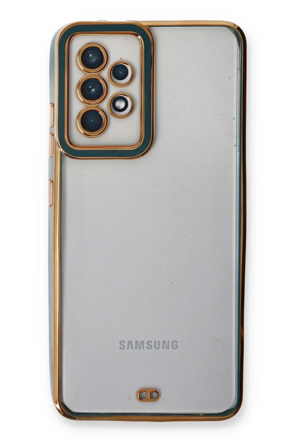 Mey İthalat® Samsung Galaxy A53 5G Kılıf Liva Lens Silikon - Yeşil