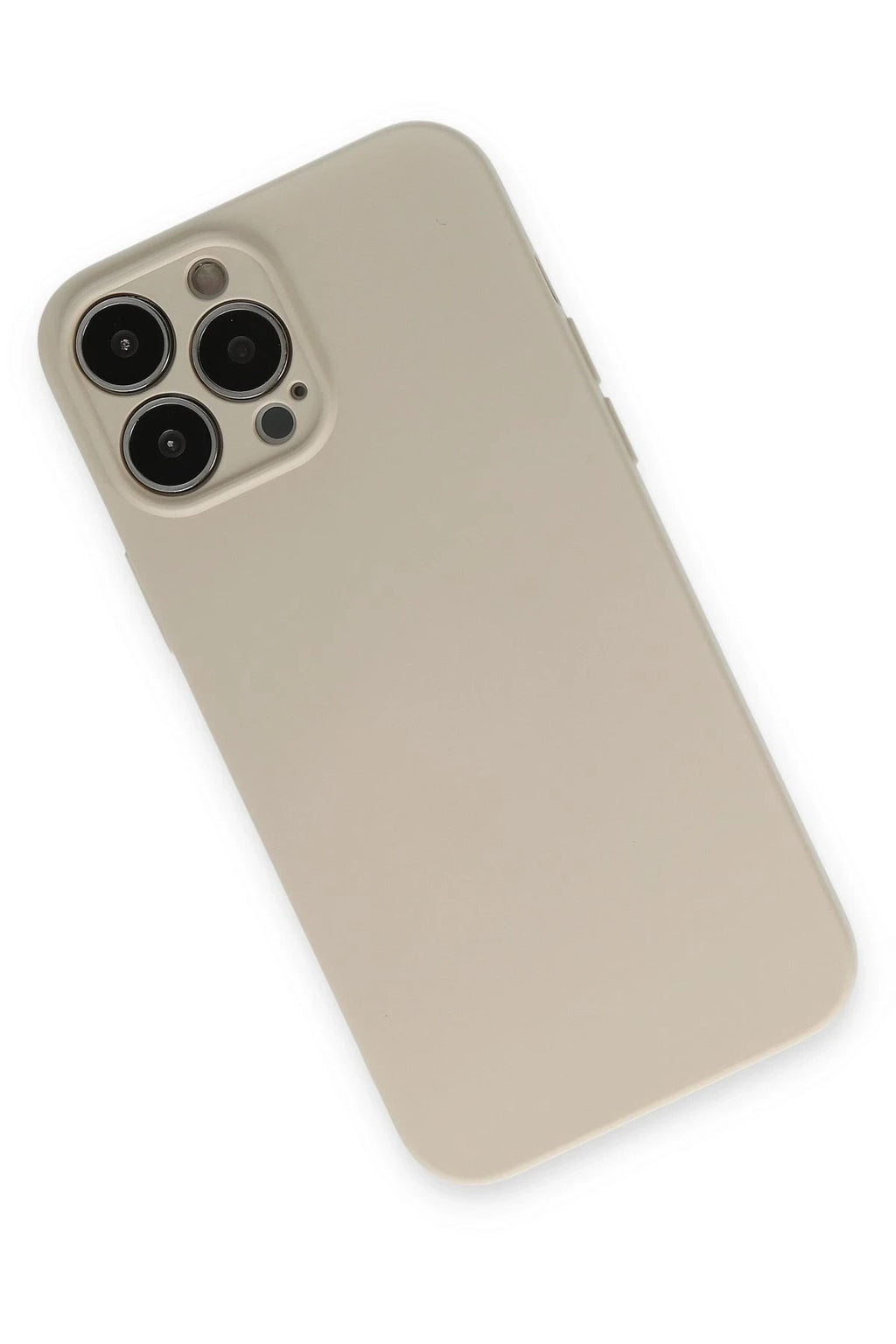 Mey İthalat® iPhone 13 Pro Kılıf Nano içi Kadife Silikon - Bej
