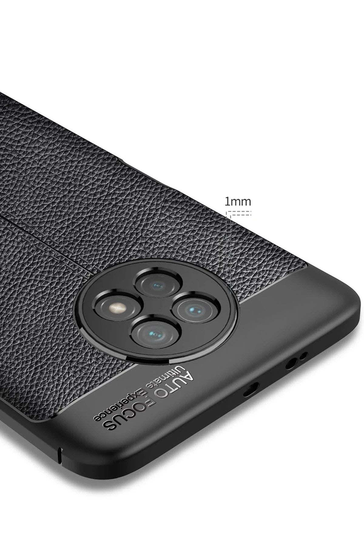 Mey İthalat® Redmi Note 9 5G Kılıf Auto Focus Kapak - Kırmızı