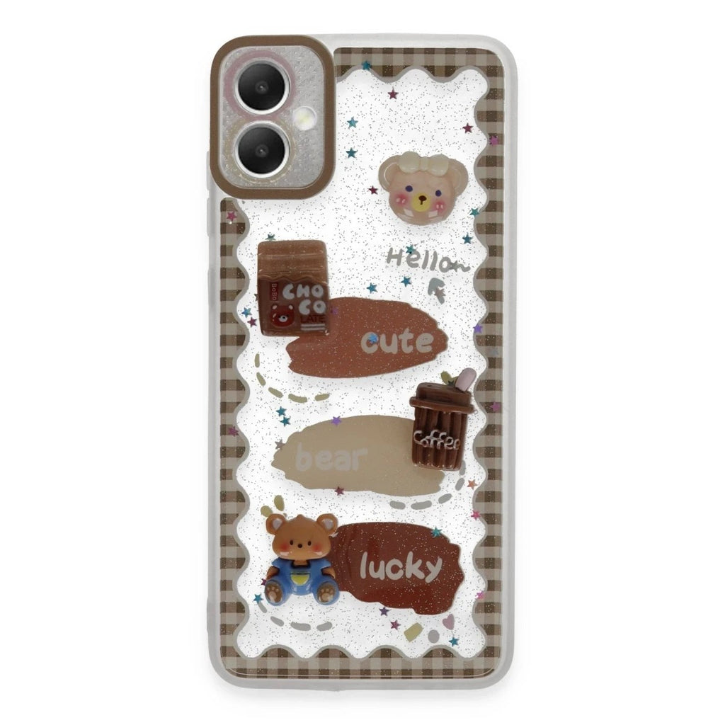 Mey İthalat® Samsung Galaxy A05 Kılıf Sweet Desenli Silikon Kapak - Şeffaf