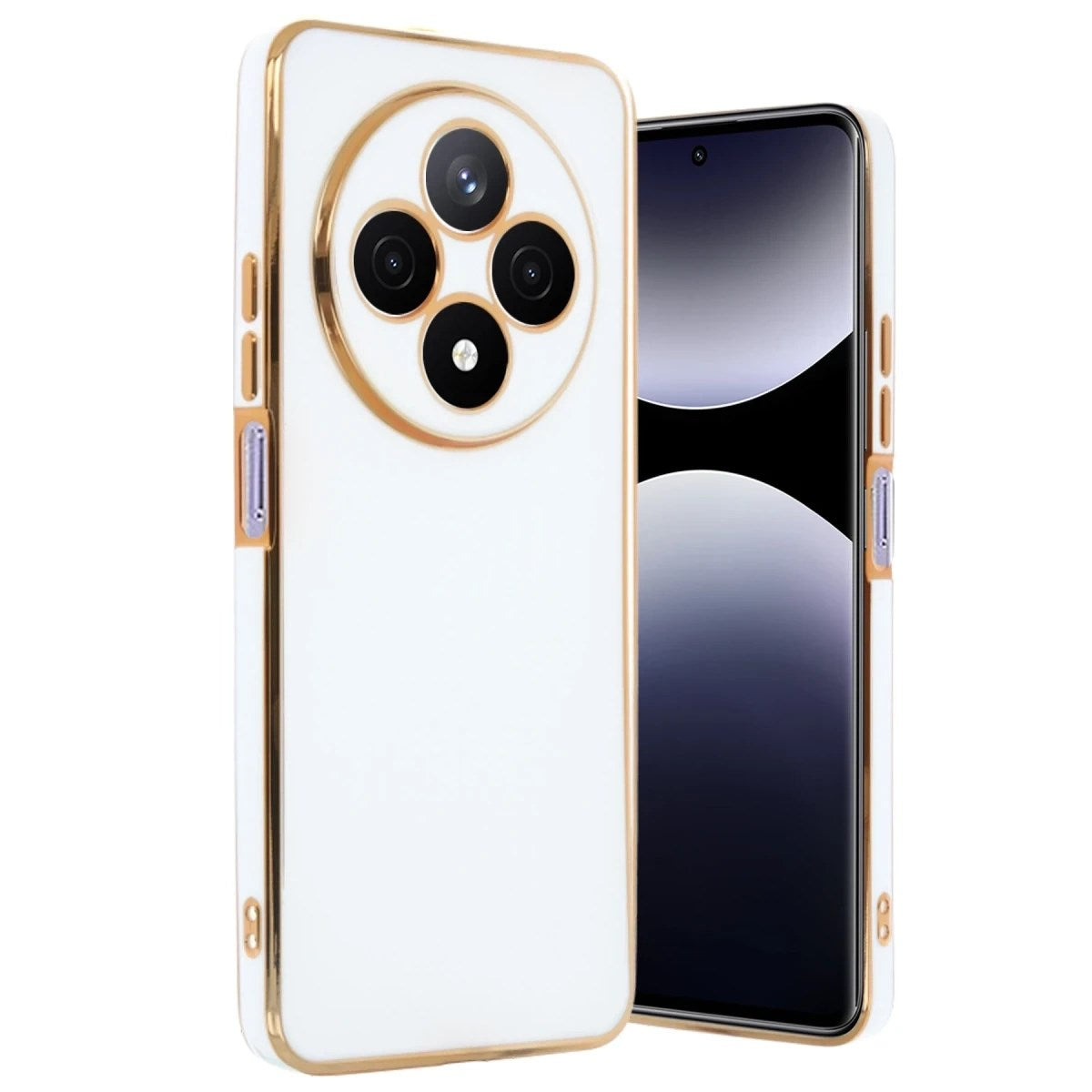 Mey İthalat® Redmi 14C Kılıf Volet Silikon - Beyaz