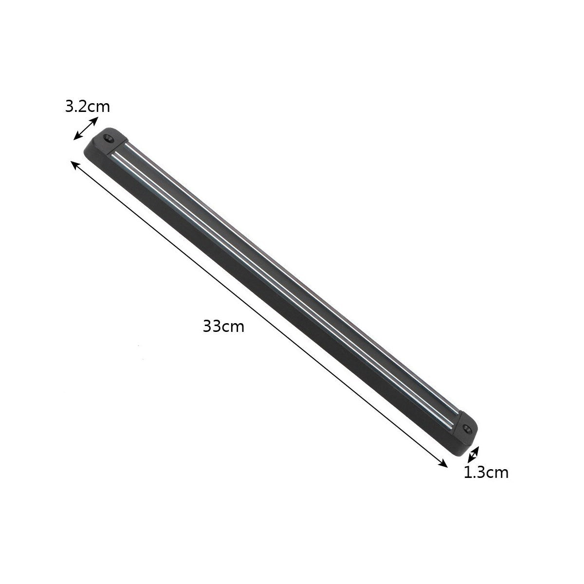 Mıknatıslı Paslanmaz Duvar Bıçak Askısı Standı 33 Cm Aparat