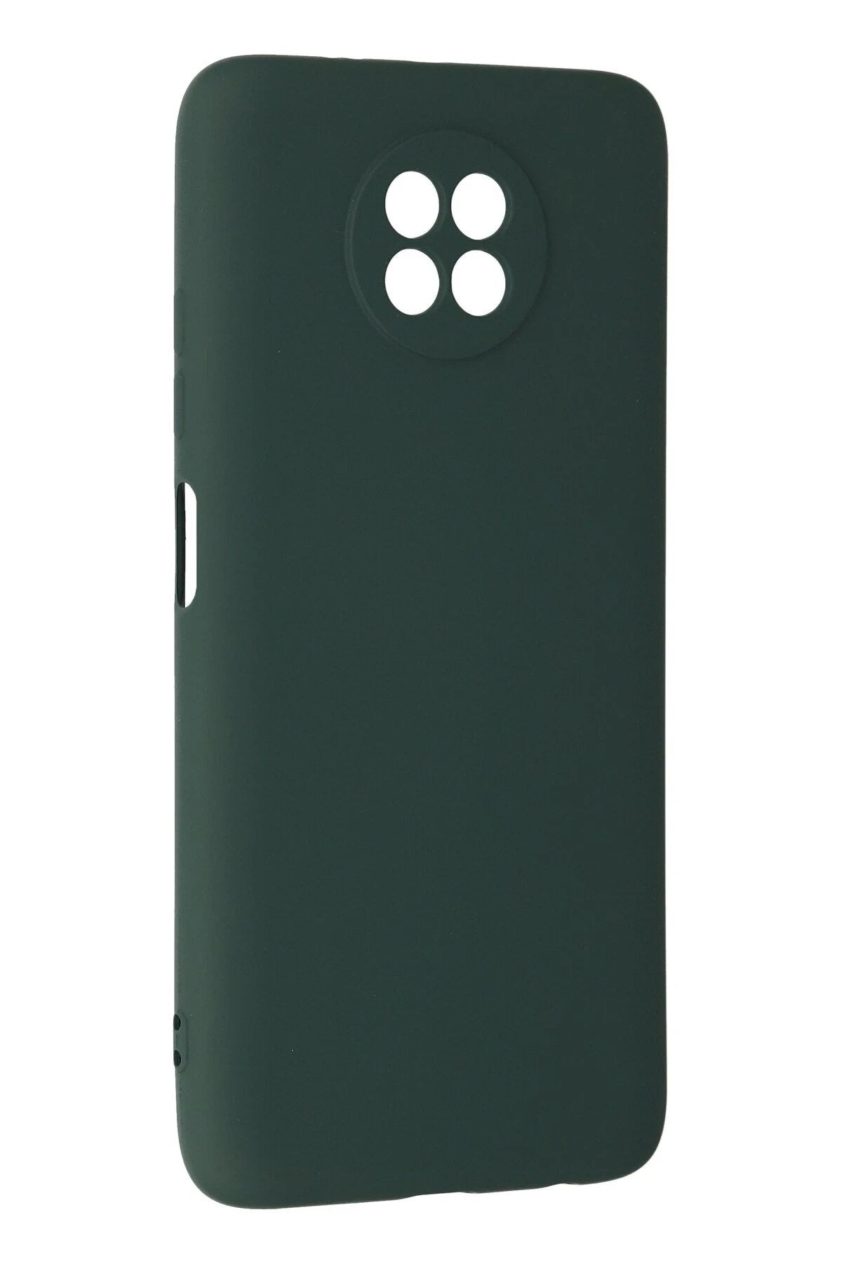 Mey İthalat® Redmi Note 9 5G Kılıf Nano içi Kadife Silikon - Koyu Yeşil