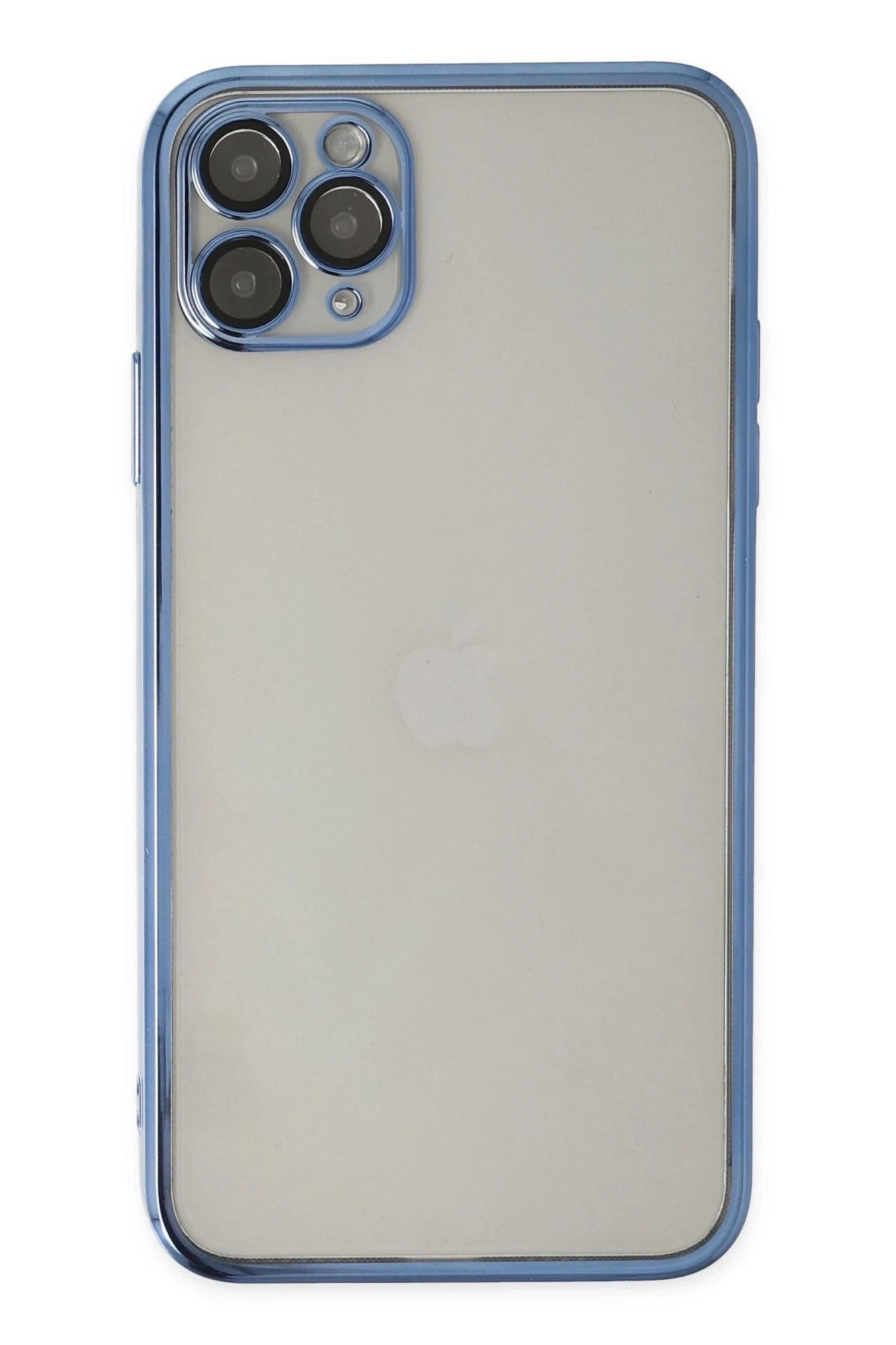 Mey İthalat® iPhone 11 Pro Kılıf Lensli Silikon - Açık Mavi