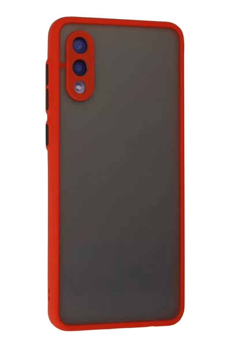Mey İthalat® Samsung Galaxy A02 Kılıf Montreal Silikon Kapak - Kırmızı