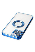 Mey İthalat® iPhone 12 Pro Kılıf Slot Silikon - Mavi