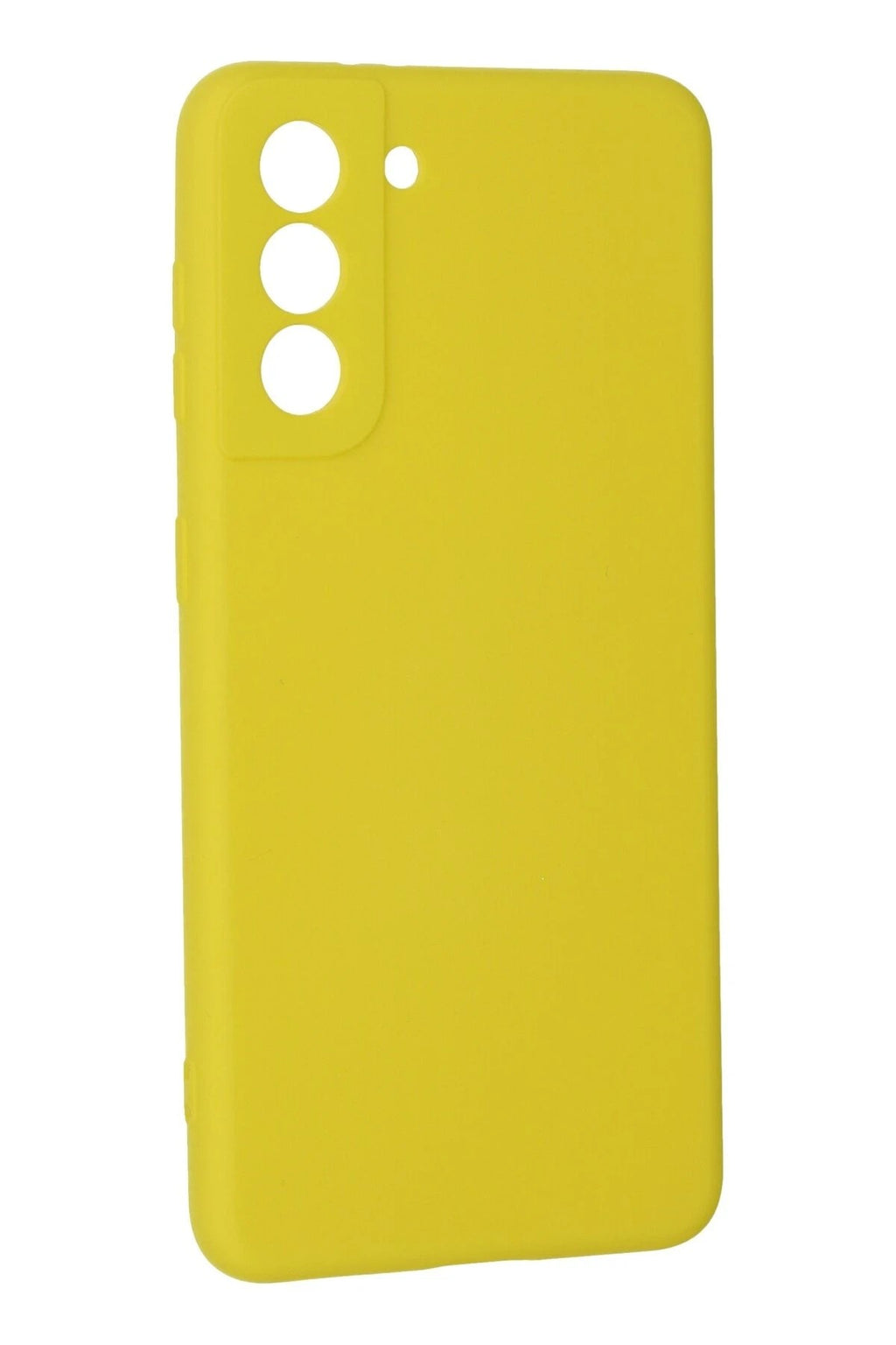Mey İthalat® Samsung Galaxy S21 Kılıf Nano içi Kadife Silikon - Sarı