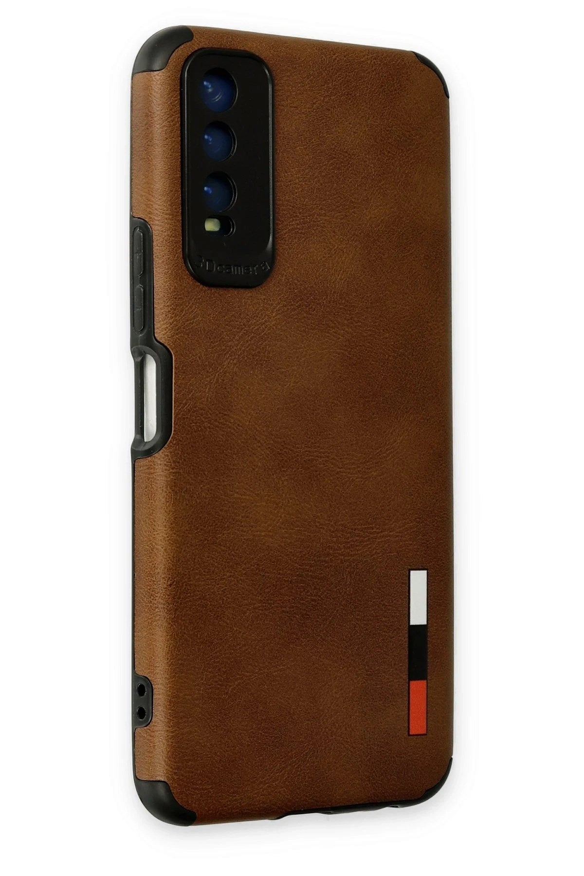 Mey İthalat® Vivo Y11S Kılıf Loop Deri Silikon - Kahverengi