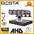 2MP 1080P 4 Dış 1 İç Mekan Kameralı AHD Güvenlik Seti