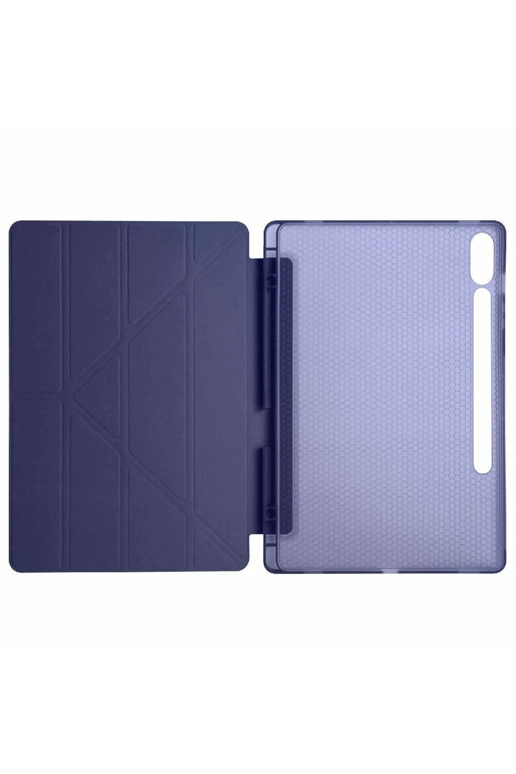 Mey İthalat® Samsung Galaxy X610 Tab S9 FE Plus 12.4 Kılıf Kalemlikli Mars Tablet Kılıfı - Lacivert